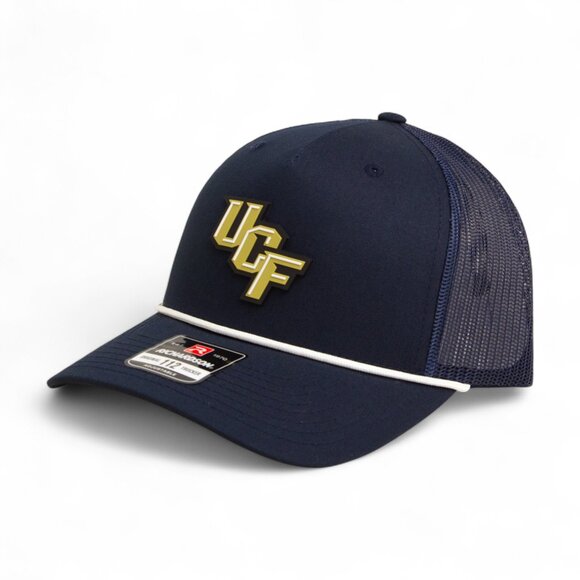 UCF Knights 3D Snapback Trucker Rope Hat- Navy/ White - Picture 1 of 3